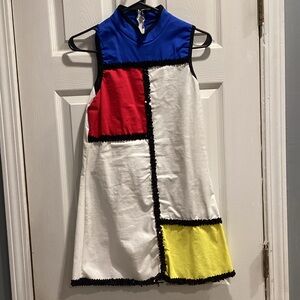Color Block Sleeveless Dress
